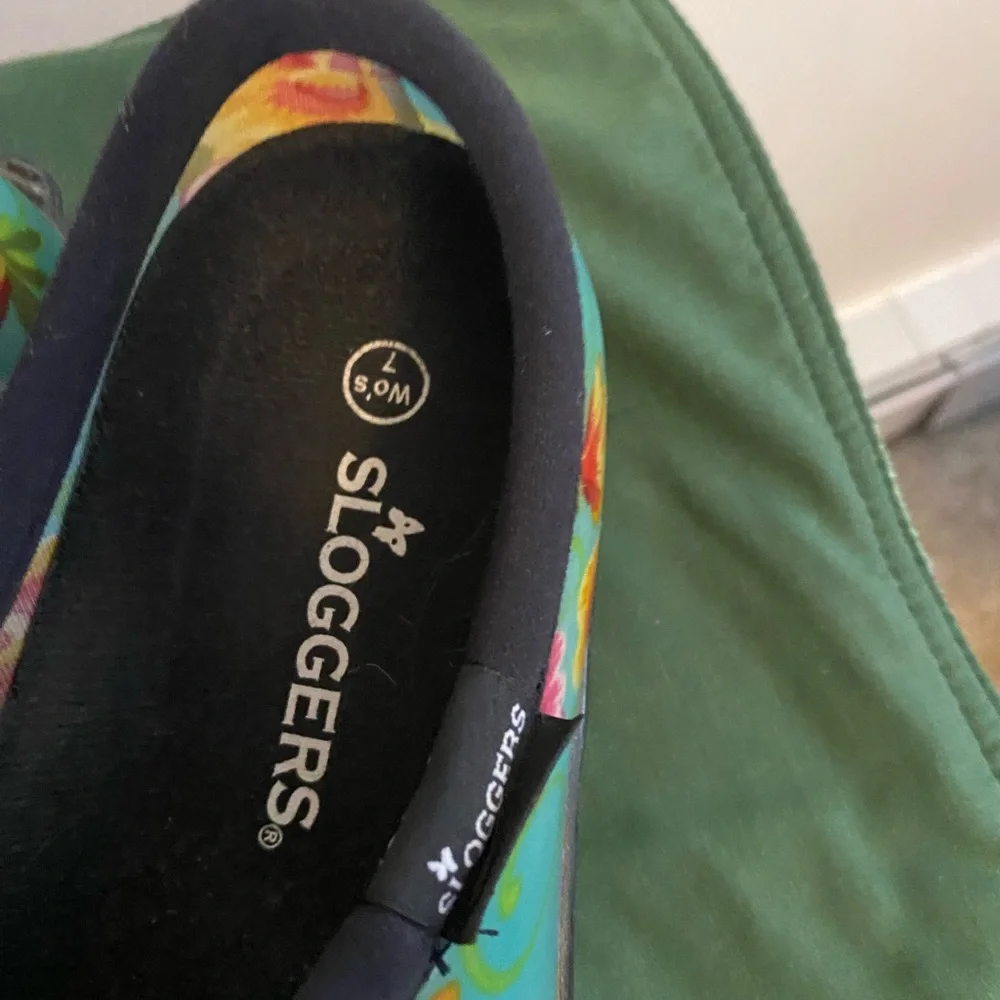 Sloggers- Women’s water-resistant Clogs-Floral -Sz 7-Made in USA - Picture 4 of 7